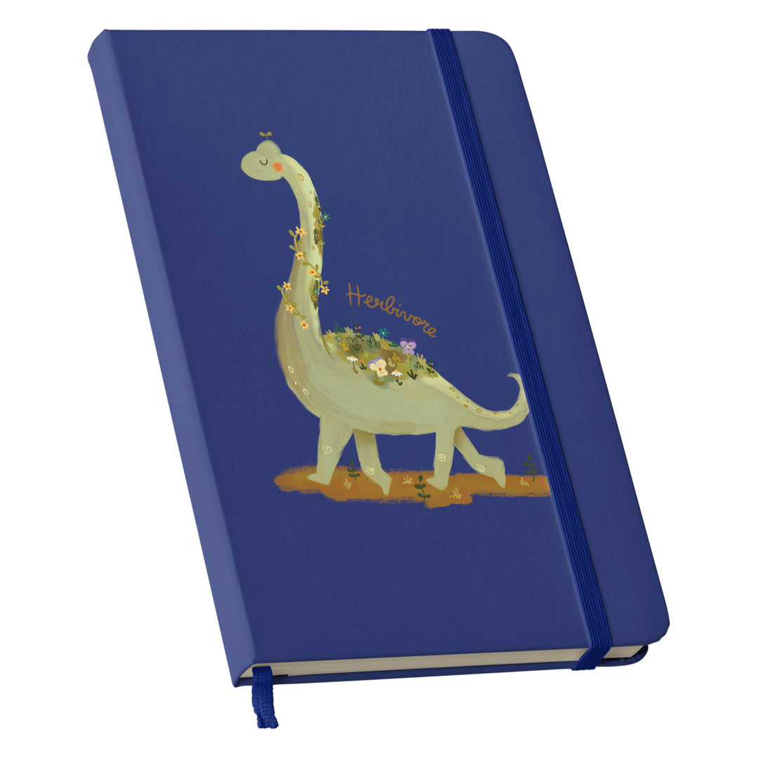 Taccuino Herbivore dell'album Nature diary di Carlotta Zanettini Illustration: copertina soft touch in 8 colori, con chiusura e segnalibro coordinati