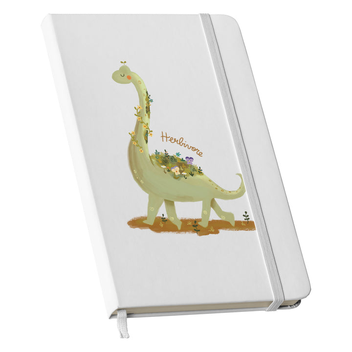 Taccuino Herbivore dell'album Nature diary di Carlotta Zanettini Illustration: copertina soft touch in 8 colori, con chiusura e segnalibro coordinati