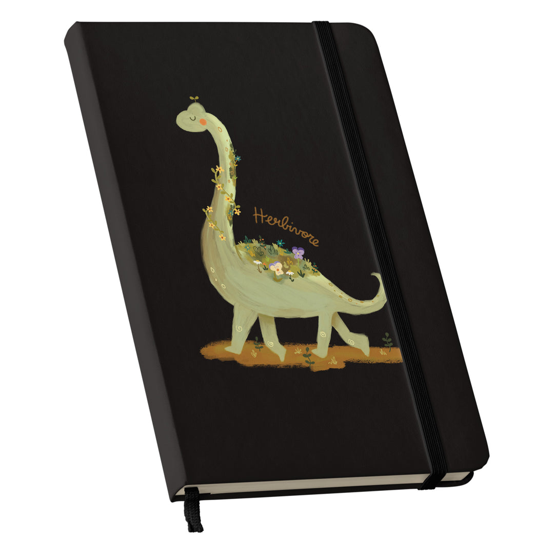 Taccuino Herbivore dell'album Nature diary di Carlotta Zanettini Illustration: copertina soft touch in 8 colori, con chiusura e segnalibro coordinati