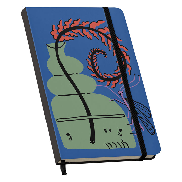 Taccuino Brainy dell'album Lo scrivo qui così mi ricordo di Tigre contro Tigre: copertina soft touch in 8 colori, con chiusura e segnalibro coordinati