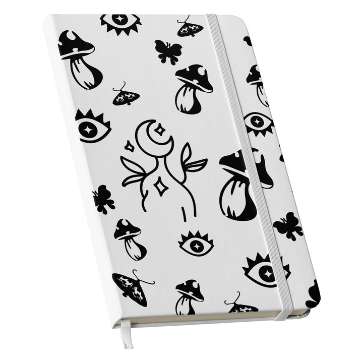 Taccuino Goth dell'album Witchy Wonder di WonderValy: copertina soft touch in 8 colori, con chiusura e segnalibro coordinati