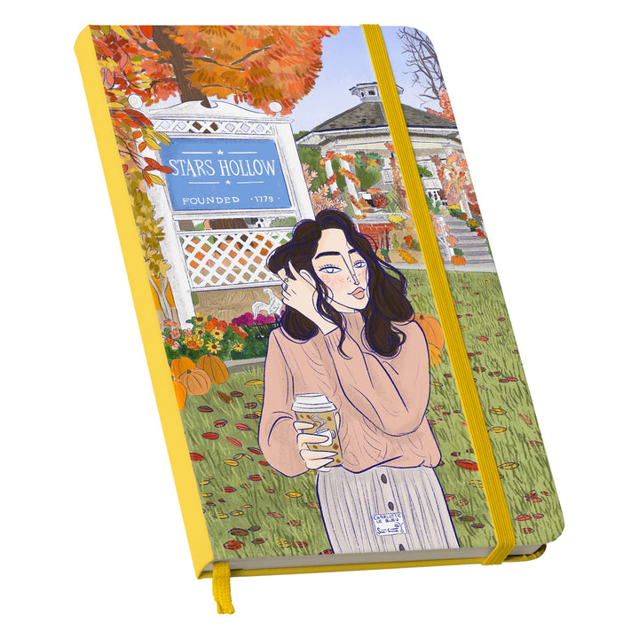 Taccuino Stars Hollow dell'album Thinker su carta di Charlotte Le Bleu: copertina soft touch in 8 colori, con chiusura e segnalibro coordinati