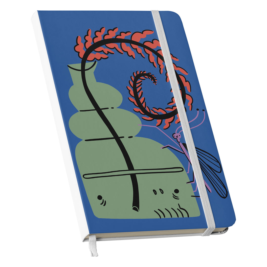 Taccuino Brainy dell'album Lo scrivo qui così mi ricordo di Tigre contro Tigre: copertina soft touch in 8 colori, con chiusura e segnalibro coordinati