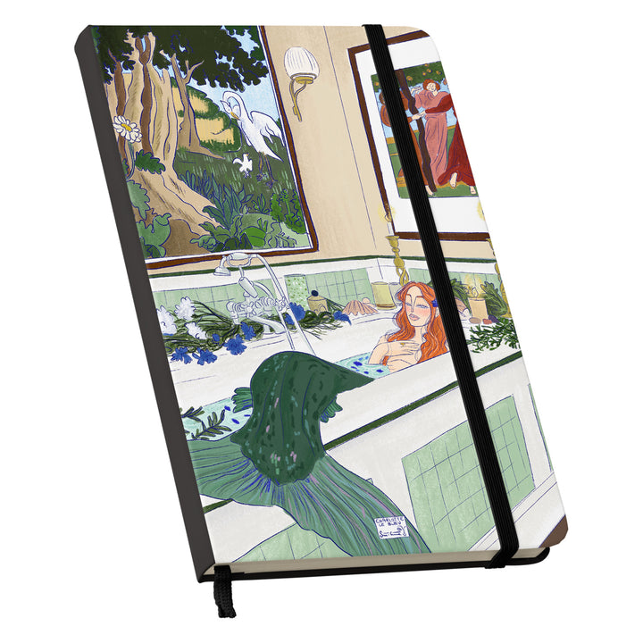 Taccuino Florance dell'album Thinker su carta di Charlotte Le Bleu: copertina soft touch in 8 colori, con chiusura e segnalibro coordinati