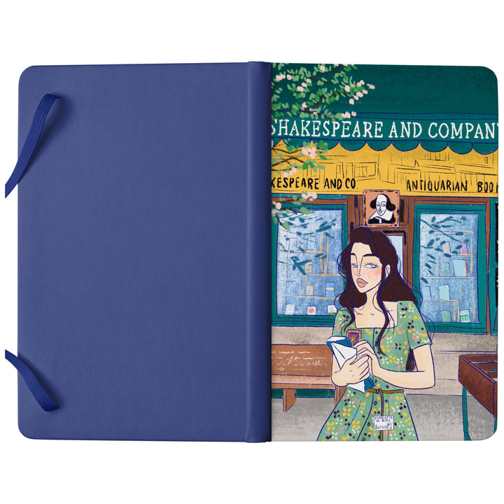 Taccuino S&co. dell'album Thinker su carta di Charlotte Le Bleu: copertina soft touch in 8 colori, con chiusura e segnalibro coordinati