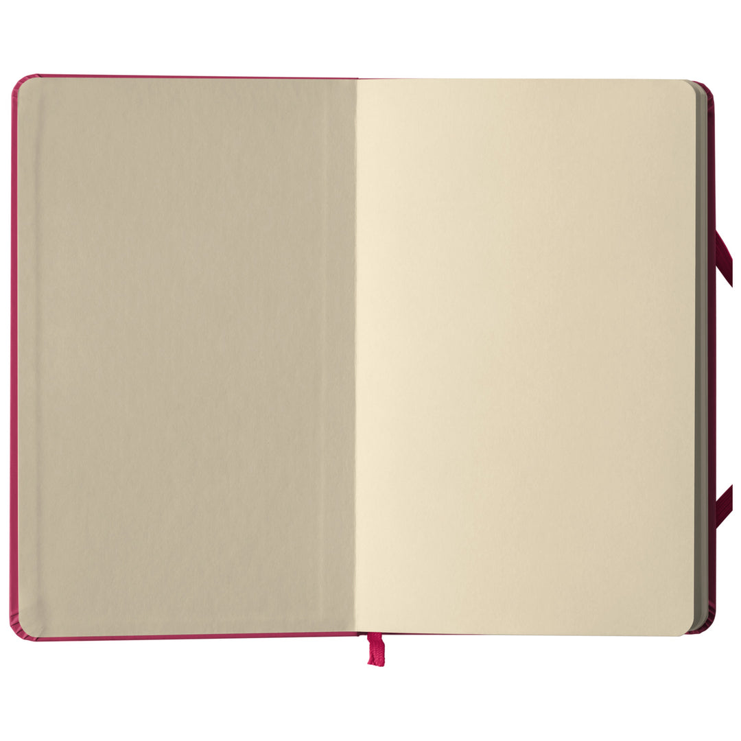 Taccuino Fine estate disegno puro dell'album Taccuini per viaggiare (anche con la mente) di Elisa Lanconelli: copertina soft touch in 8 colori, con chiusura e segnalibro coordinati