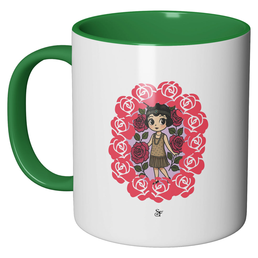 Tazza in ceramica Betty and Rose in Winter dell'album Winter Fantasies From the World - Tazze di SF Creator perfetta idea regalo