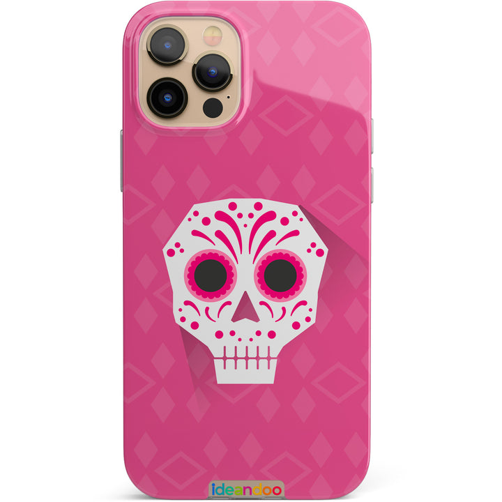Cover Teschio messicano atratto rosa dell'album Teschi messicani di Ideandoo per iPhone, Samsung, Xiaomi e altri