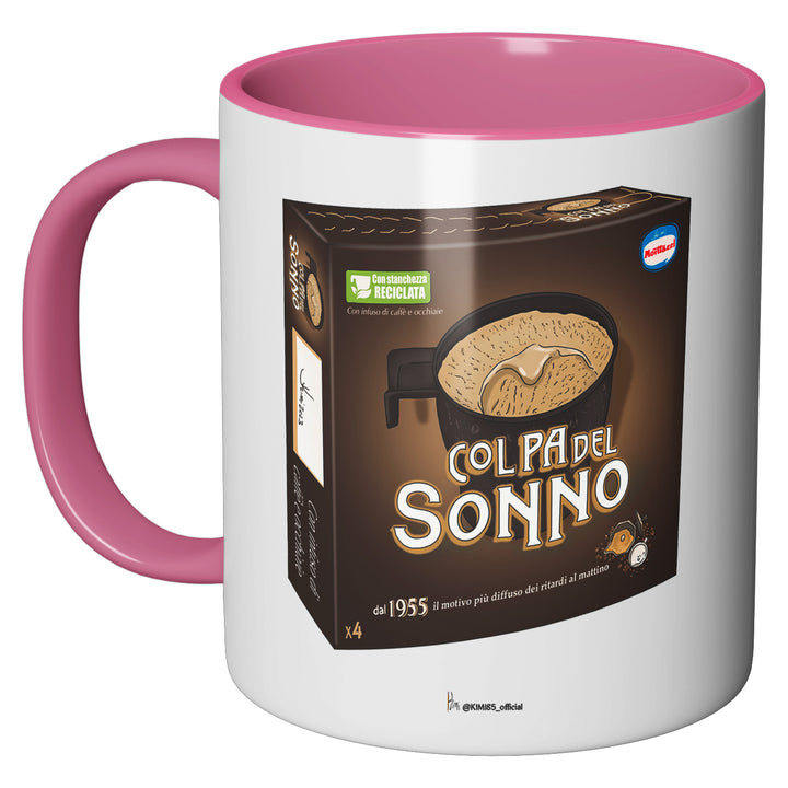 Tazza in ceramica Colpa del sonno dell'album Notti in Bianco di Kimi perfetta idea regalo