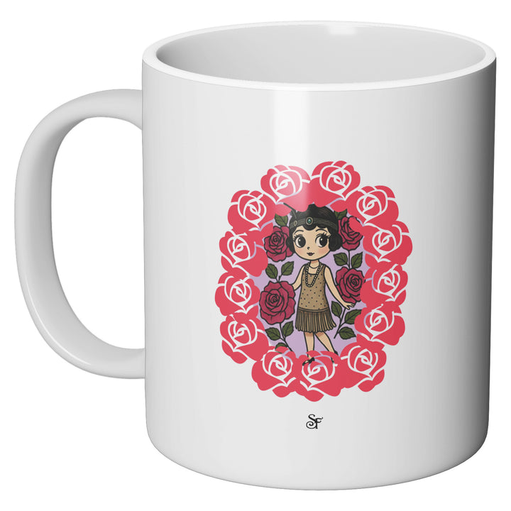 Tazza in ceramica Betty and Rose in Winter dell'album Winter Fantasies From the World - Tazze di SF Creator perfetta idea regalo