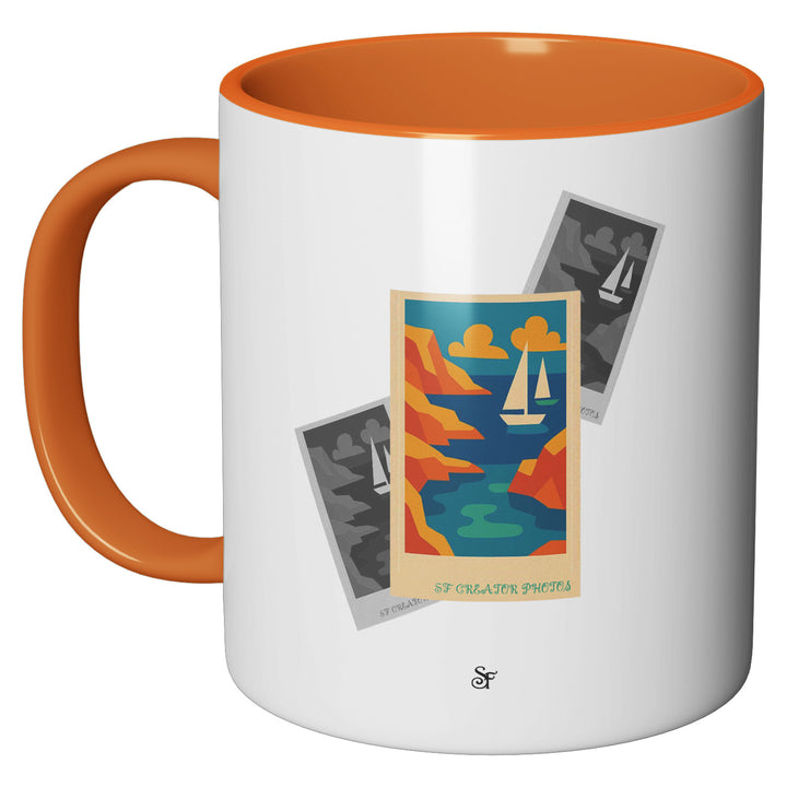 Tazza in ceramica Modern Sea in Winter dell'album Winter Fantasies From the World - Tazze di SF Creator perfetta idea regalo