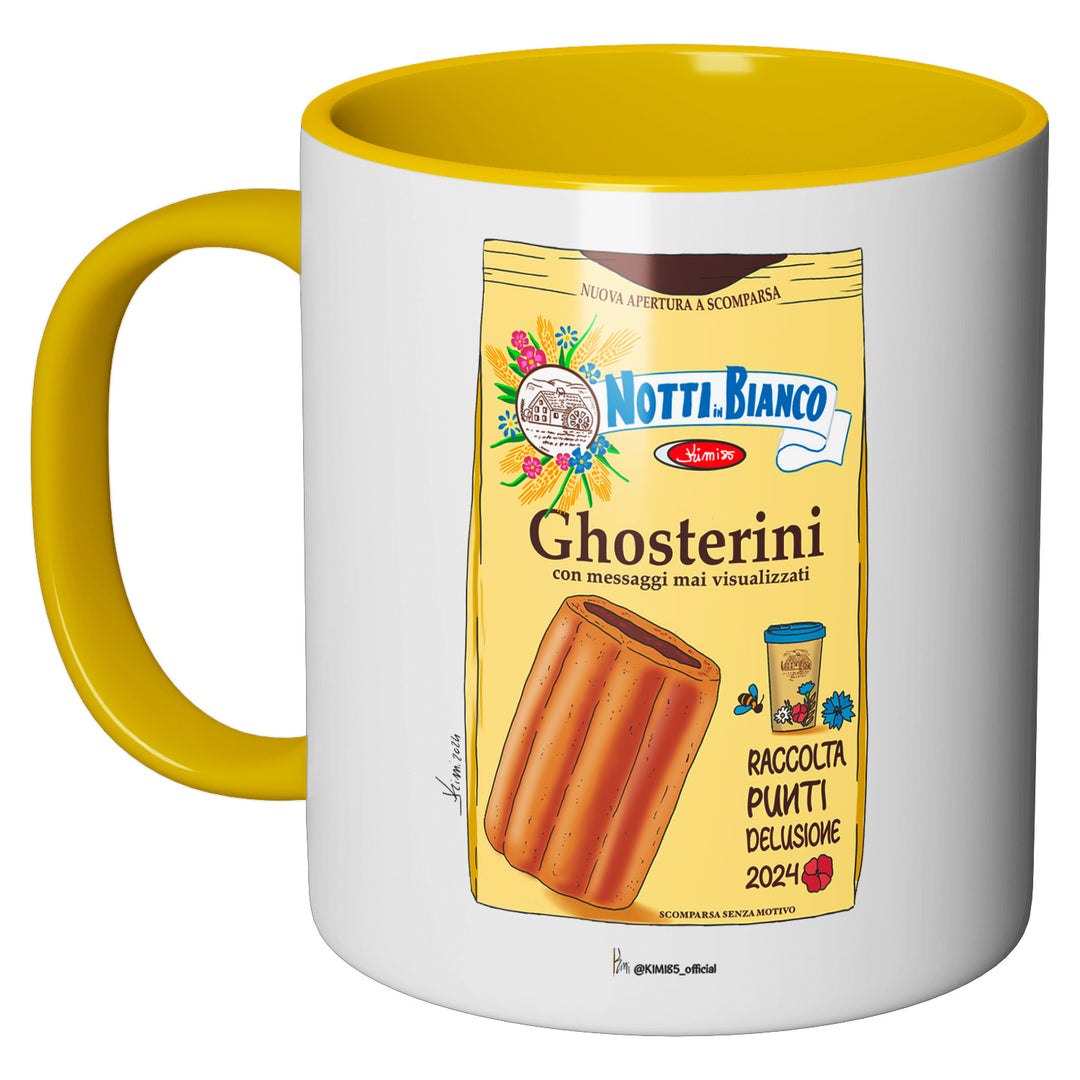 Tazza in ceramica Ghosterini dell'album Notti in Bianco di Kimi perfetta idea regalo