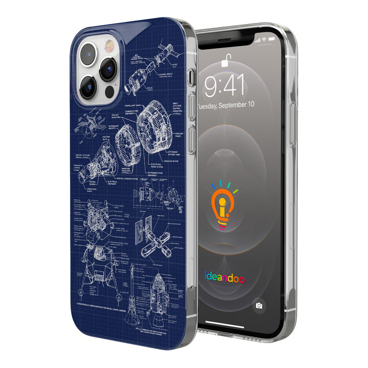 Cover Modulo lunare dell'album Progetti spaziali di Ideandoo per iPhone, Samsung, Xiaomi e altri