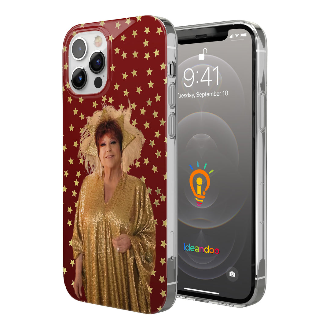 Cover Stelle in rosso dell'album Buone feste di Orietta Berti per iPhone, Samsung, Xiaomi e altri