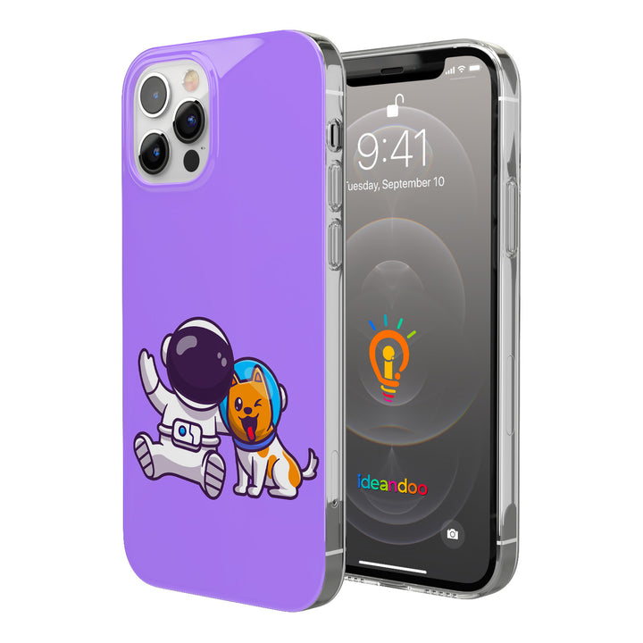 Cover Astronauta e cane dell'album Astronauta carino di Ideandoo per iPhone, Samsung, Xiaomi e altri