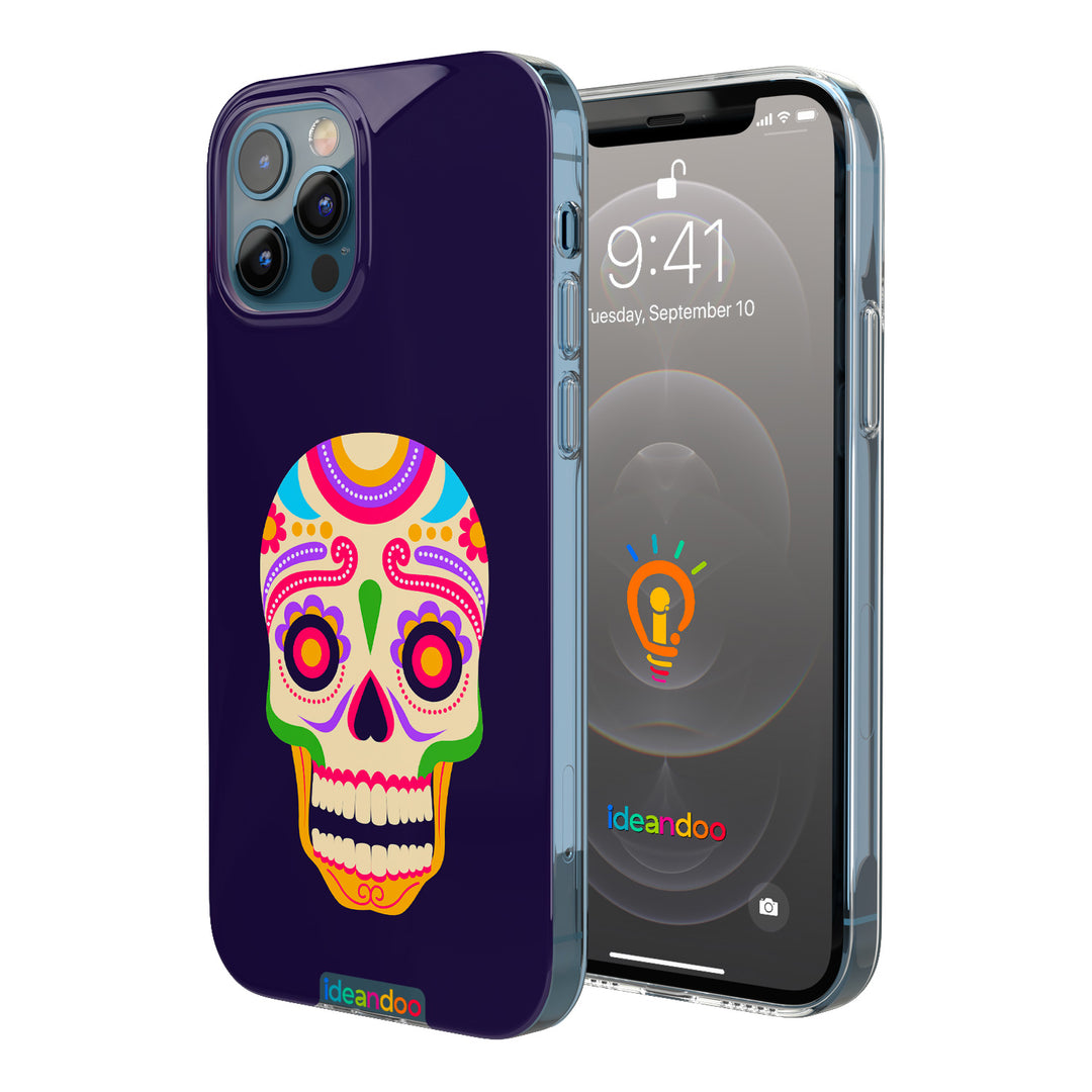 Cover Teschio messicano flat design 4 dell'album Teschi messicani di Ideandoo per iPhone, Samsung, Xiaomi e altri