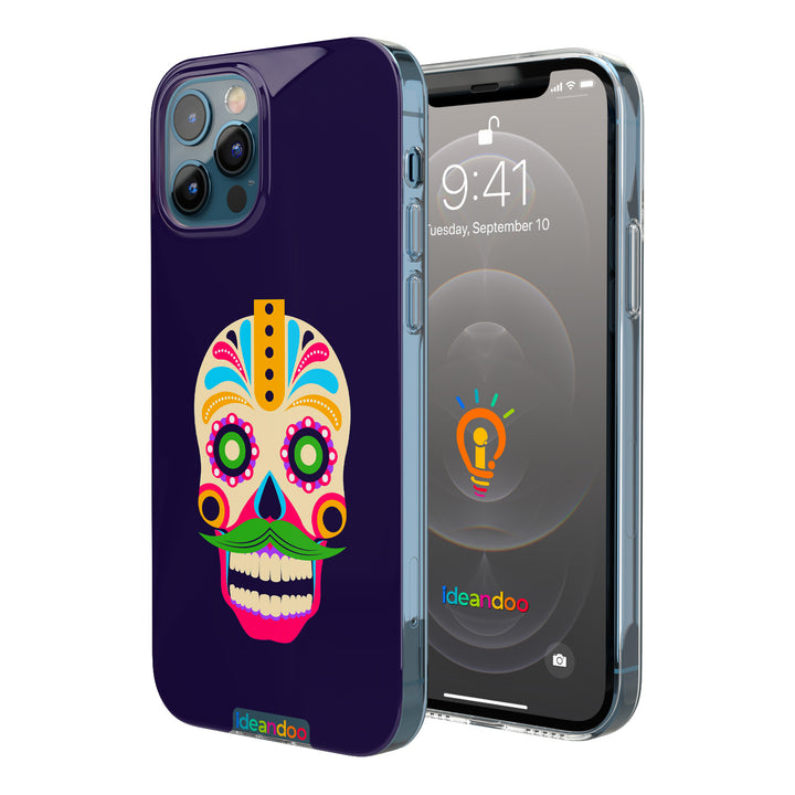 Cover Teschio messicano flat design 1 dell'album Teschi messicani di Ideandoo per iPhone, Samsung, Xiaomi e altri
