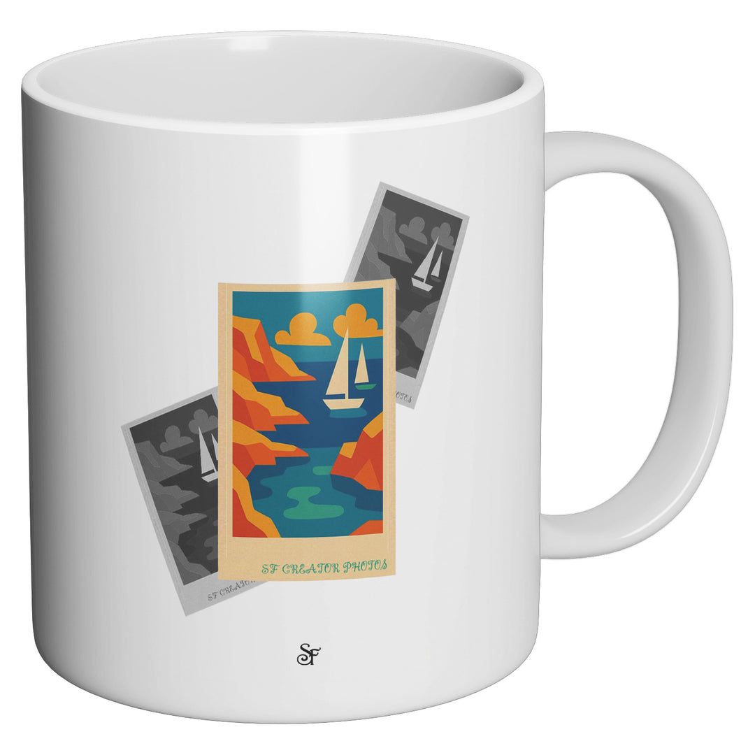 Tazza in ceramica Modern Sea in Winter dell'album Winter Fantasies From the World - Tazze di SF Creator perfetta idea regalo