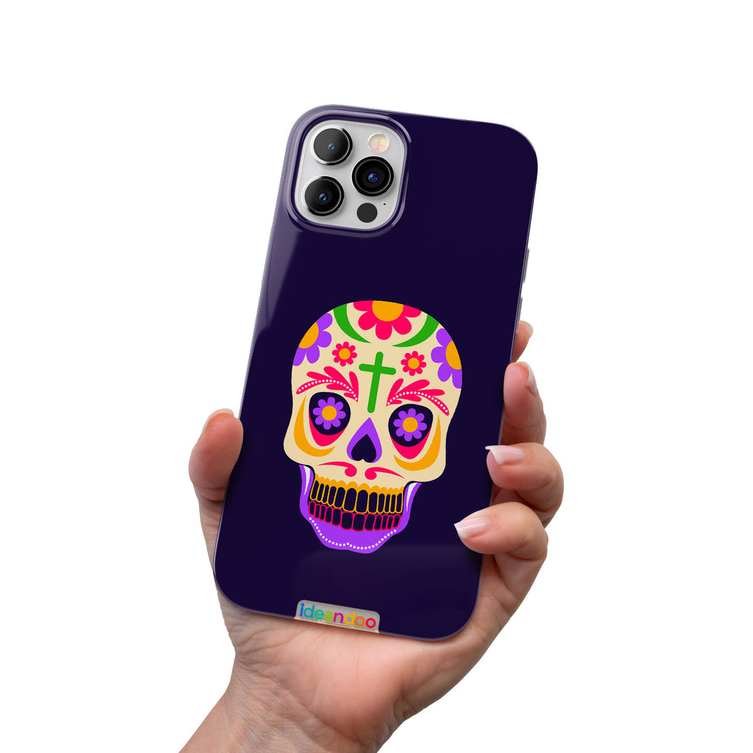 Cover Teschio messicano flat design 3 dell'album Teschi messicani di Ideandoo per iPhone, Samsung, Xiaomi e altri