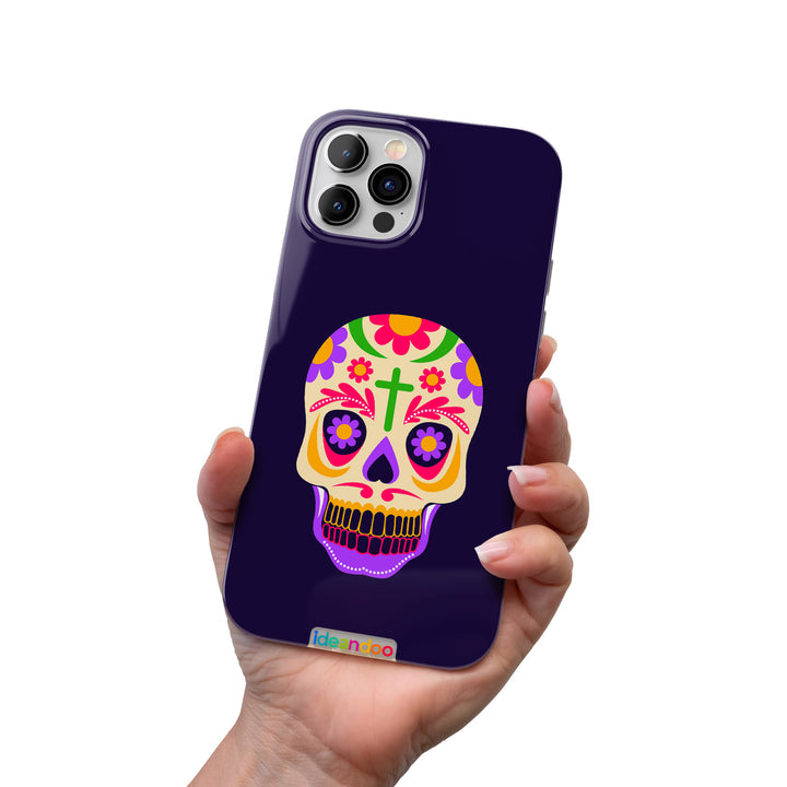Cover Teschio messicano flat design 3 dell'album Teschi messicani di Ideandoo per iPhone, Samsung, Xiaomi e altri