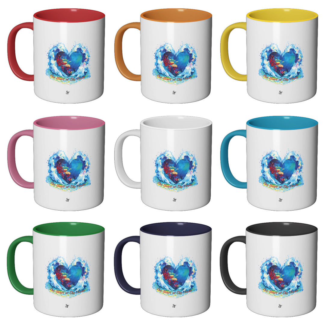 Tazza in ceramica The Heart of the Ocean in Winter dell'album Winter Fantasies From the World - Tazze di SF Creator perfetta idea regalo