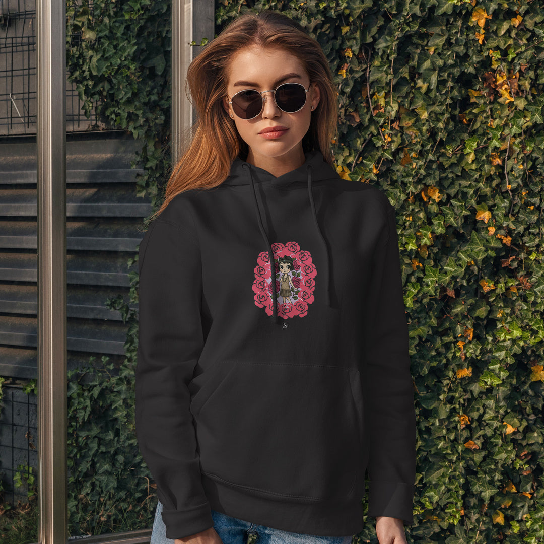 Felpa unisex Betty and Rose in Winter dell'album Winter Fantasies From the World - Felpe di SF Creator con cappuccio senza zip, stile e comfort in un unico prodotto