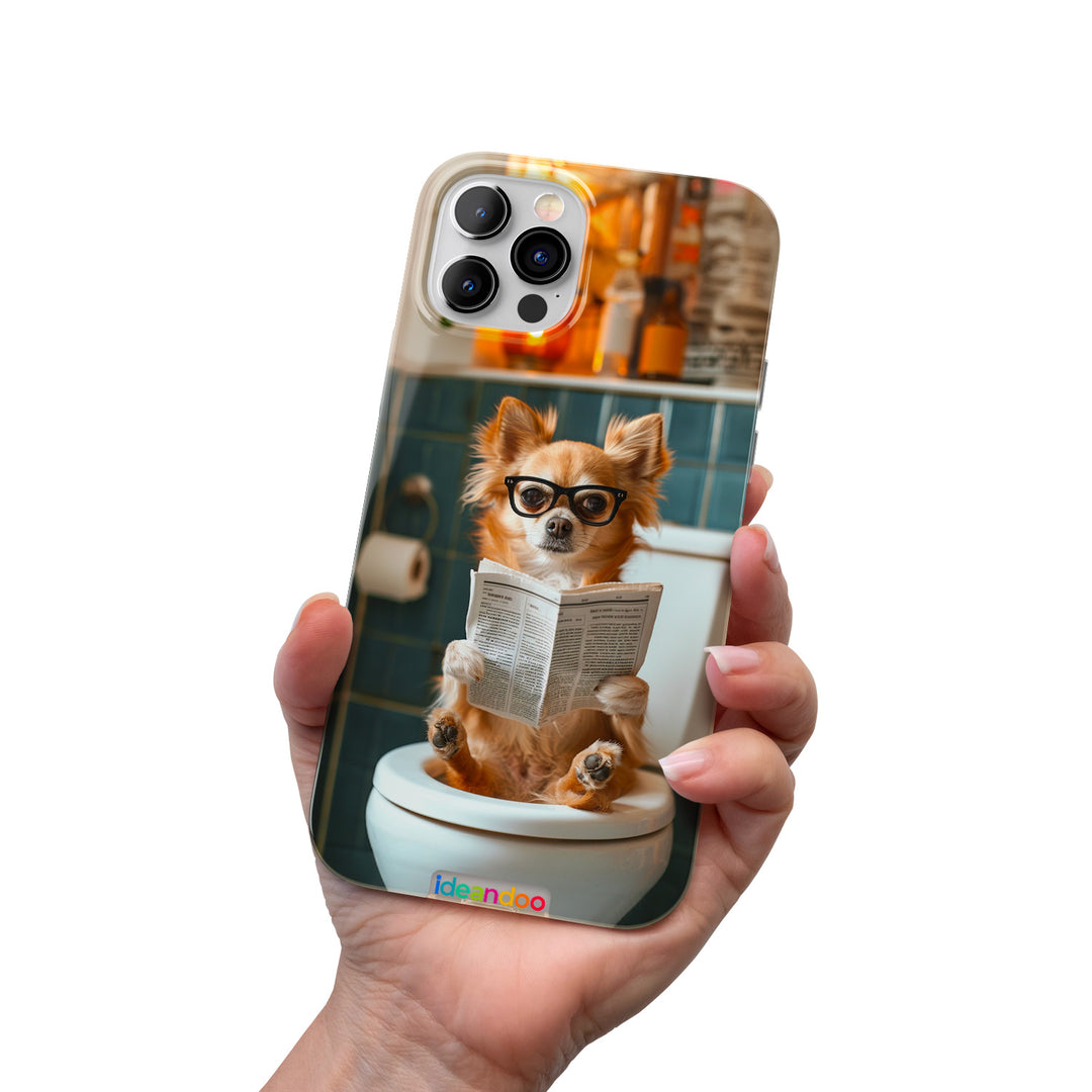 Cover Chihuahua in bagno dell'album Do not disturb di Ideandoo per iPhone, Samsung, Xiaomi e altri