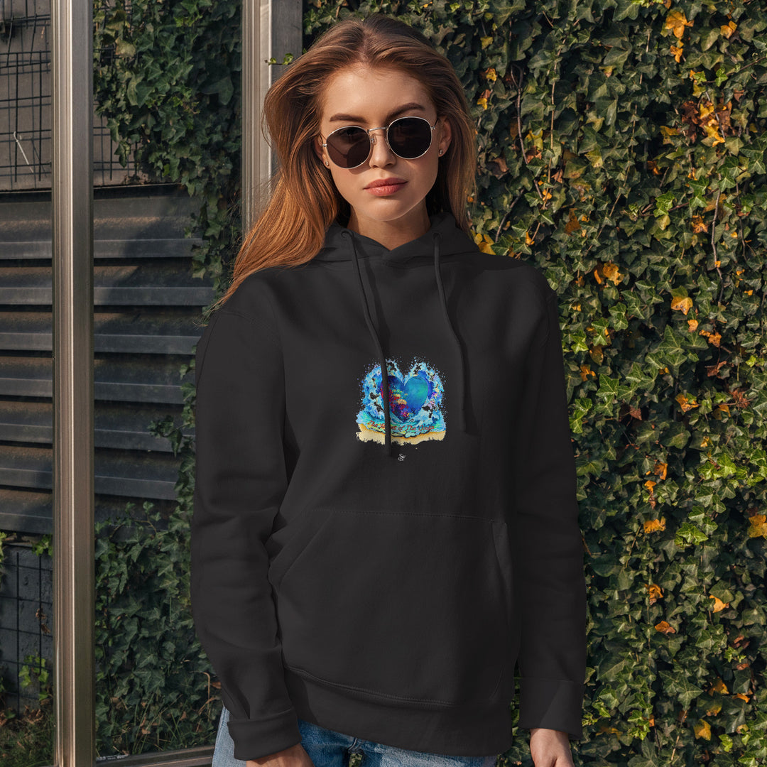 Felpa unisex The Heart of the Ocean in Winter dell'album Winter Fantasies From the World - Felpe di SF Creator con cappuccio senza zip, stile e comfort in un unico prodotto