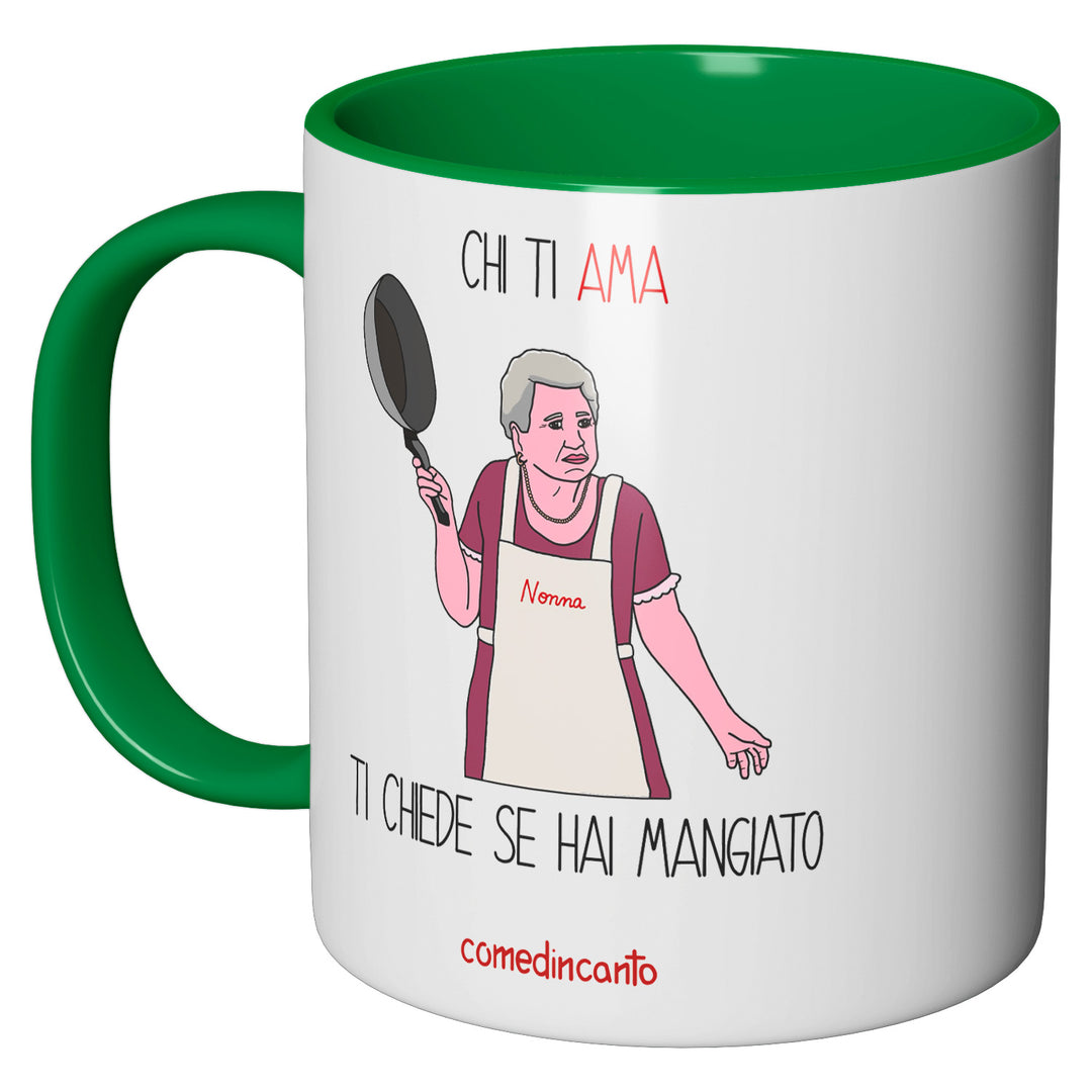 Tazza in ceramica Mangiato dell'album Chi ti ama... di comedincanto perfetta idea regalo