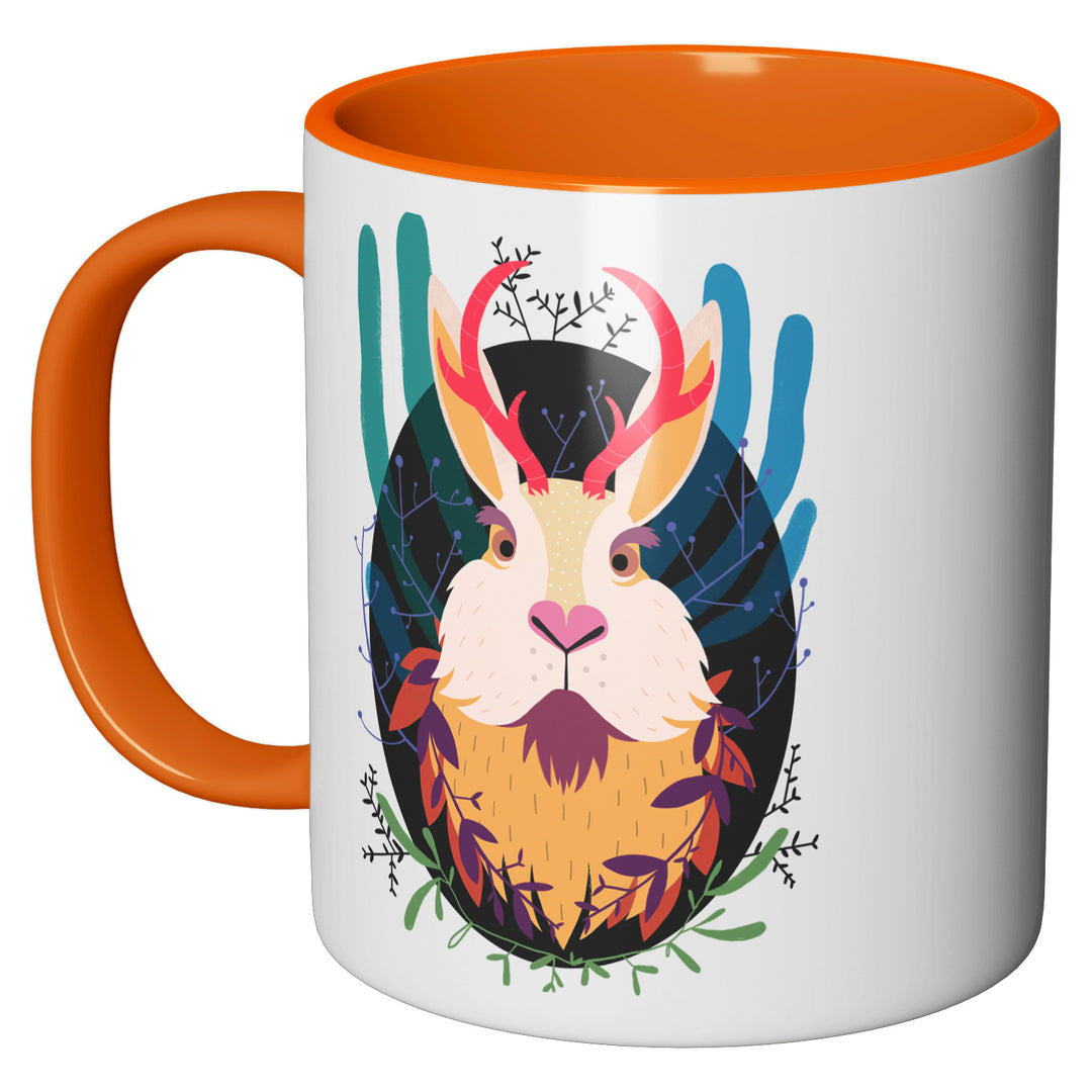 Tazza in ceramica Jackalope dell'album Tazze selvatiche di Silvia Mauri perfetta idea regalo