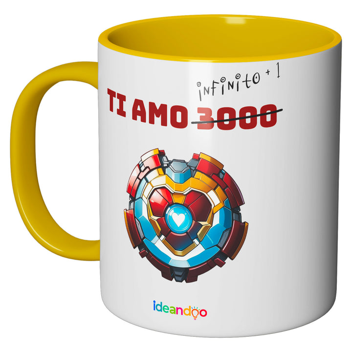 Tazza in ceramica Ti amo all'infinito + 1 dell'album Tazze d'amore di Ideandoo perfetta idea regalo