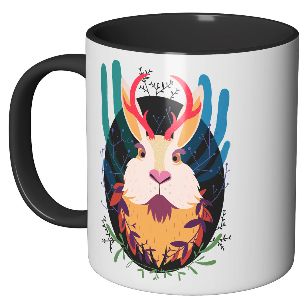 Tazza in ceramica Jackalope dell'album Tazze selvatiche di Silvia Mauri perfetta idea regalo