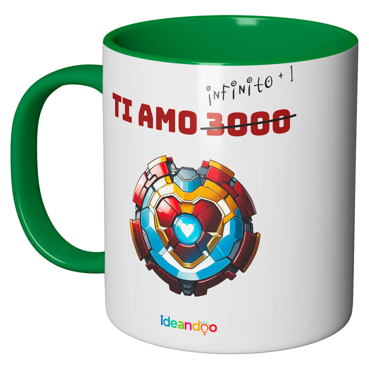 Tazza in ceramica Ti amo all'infinito + 1 dell'album Tazze d'amore di Ideandoo perfetta idea regalo