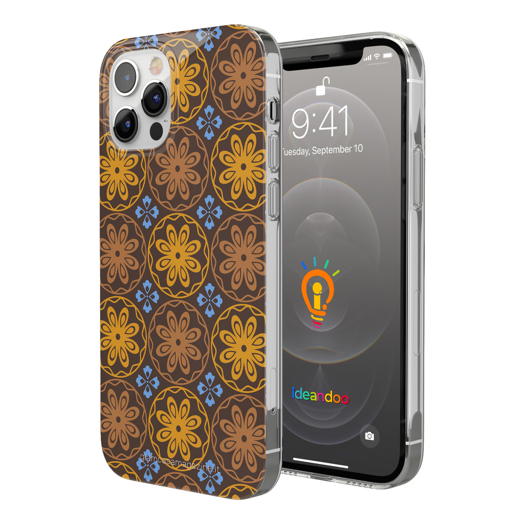 Cover Fiori brown dell'album GLAM Capsule Collection di Glamcasamagazine per iPhone, Samsung, Xiaomi e altri