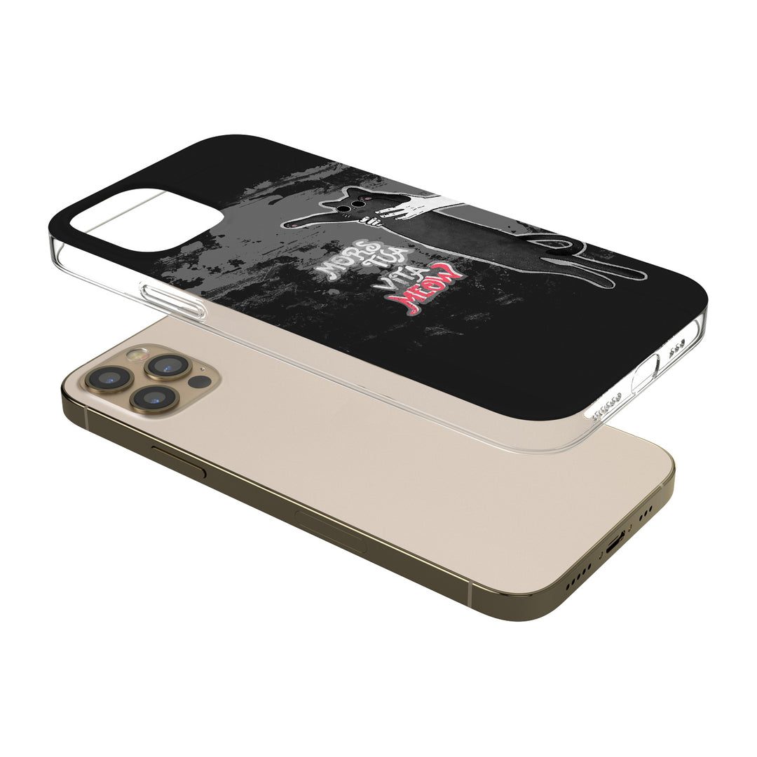 Cover Mors tua vita meow dell'album Sticker effect di Rosa Seppia per iPhone, Samsung, Xiaomi e altri